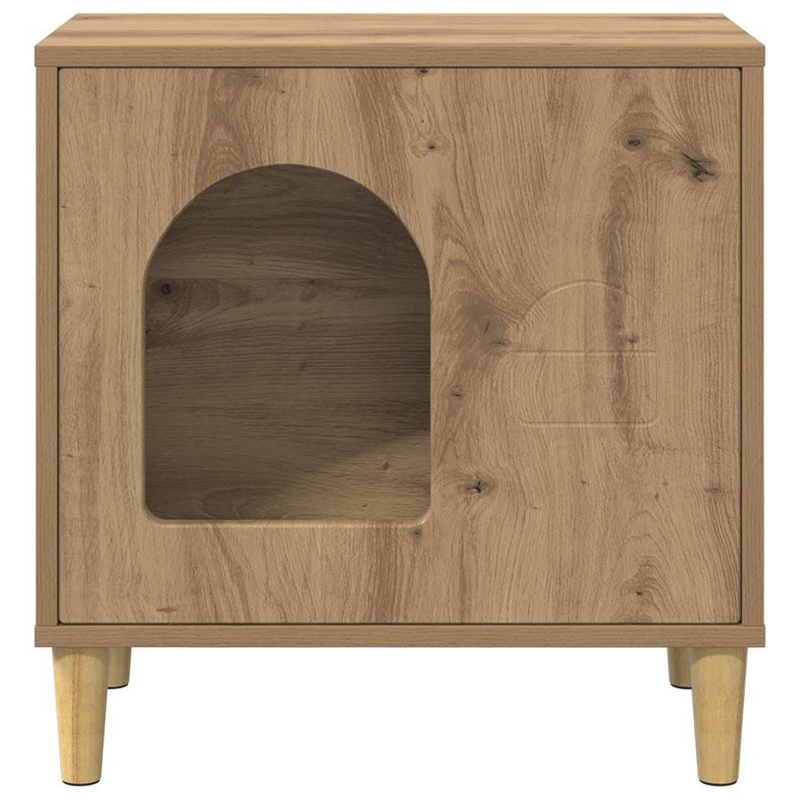 Cat House Artisan Oak 51 x 30 x 52 cm Engineered Wood