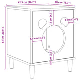 Cat House White 42.5 x 40 x 53 cm Engineered Wood - Extra Image