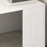 Dog House White 44 x 42 x 49 cm Engineered Wood - Top-Down View