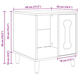 Dog House White 44 x 42 x 49 cm Engineered Wood - Extra Image