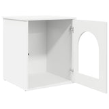 Cat House White 53 x 52 x 62 cm Engineered Wood - 45-Degree Angle