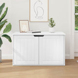 Cat House White 85 x 55 x 50.5 cm Engineered Wood - Top-Down View