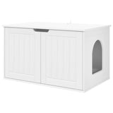 Cat House White 85 x 55 x 50.5 cm Engineered Wood