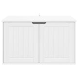 Cat House White 85 x 55 x 50.5 cm Engineered Wood - Close-Up Angle