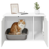 Cat House White 85 x 55 x 50.5 cm Engineered Wood - Extra Image