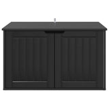 Cat House Black 85 x 55 x 50.5 cm Engineered Wood