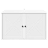 Cat House White 85 x 55 x 50.5 cm Engineered Wood - Close-Up Angle