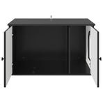 Cat House Black 85 x 55 x 50.5 cm Engineered Wood