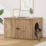 Cat House Artisian Oak 85 x 55 x 50.5 cm Engineered Wood