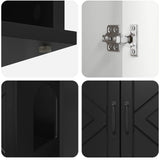 Cat House Black 85 x 55 x 50 cm Engineered Wood - Extra Image