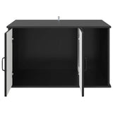 Cat House Black 85 x 55 x 50 cm Engineered Wood - 45-Degree Angle