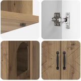 Cat House Artisian Oak 85 x 55 x 50.5 cm Engineered Wood