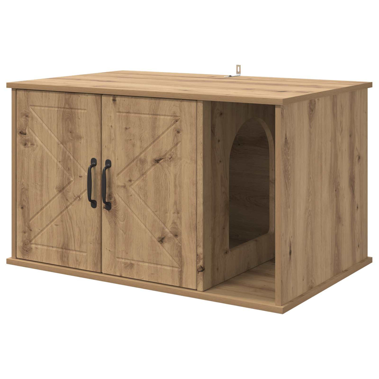 Cat House Artisian Oak 85 x 55 x 50.5 cm Engineered Wood