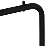 Clothes Rack with Storage White and Black 113 x 40 x 157.5 cm - Close-Up Angle