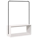 Clothes Rack with Storage White and Black 113 x 40 x 157.5 cm