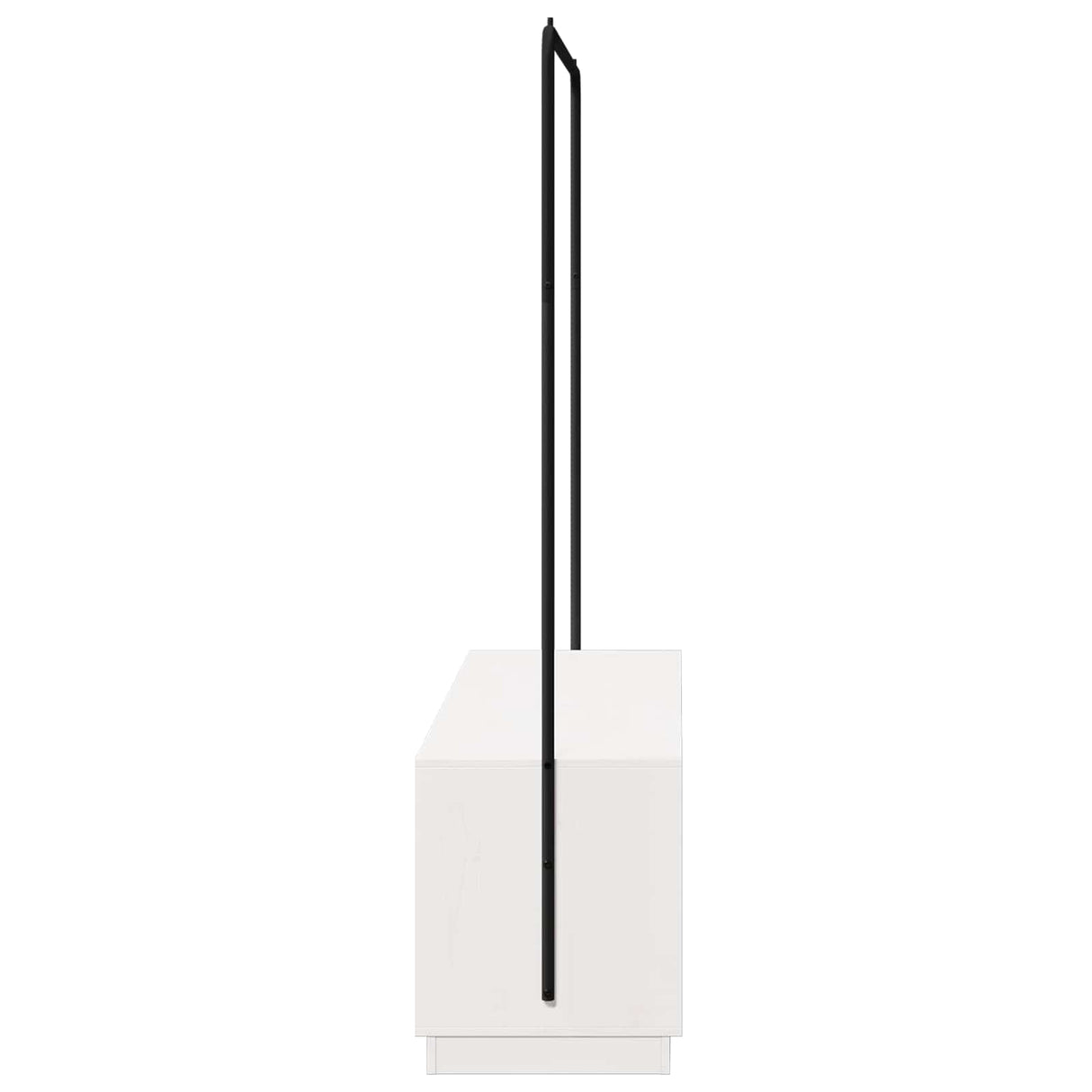 Clothes Rack with Storage White and Black 113 x 40 x 157.5 cm