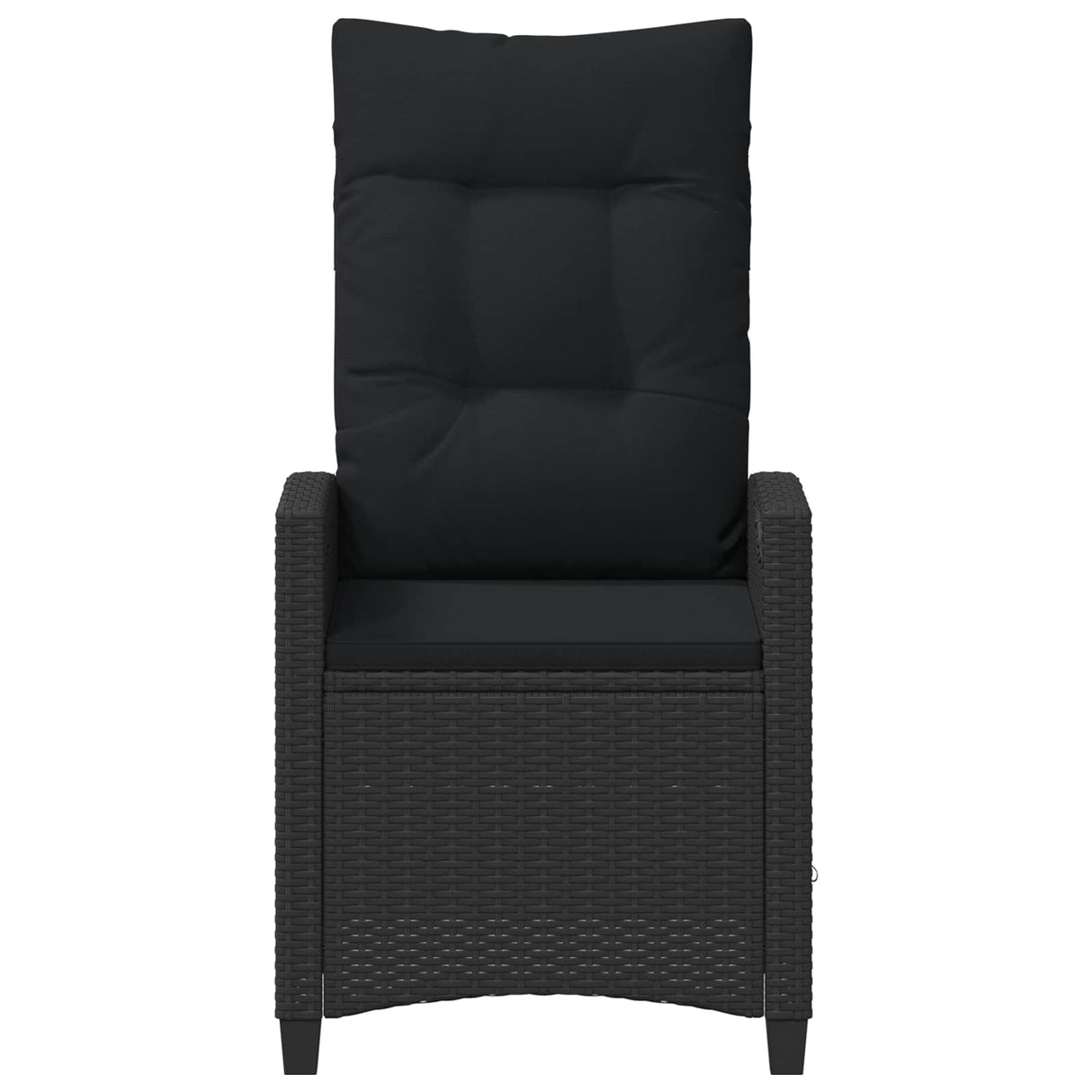 Garden Chair 2 pcs Black 56 x 64 x 94 cm Steel and Polyester
