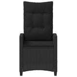Garden Chair 2 pcs Black 56 x 64 x 94 cm Steel and Polyester