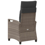 Garden Chair 2 pcs Grey and Dark Grey 56 x 60 x 112 cm - Close-Up Angle