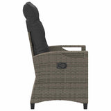 Garden Chair 2 pcs Grey and Dark Grey 56 x 60 x 112 cm