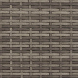 Reclining Garden Chair Grey and Dark Grey 56 x 60 x 112 cm - Extra Image