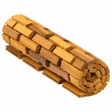 Bath Mats 2 pcs Natural 44 x 60 cm Solid Acacia Wood - Top-Down View