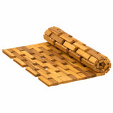 Bath Mats 2 pcs Natural 44 x 60 cm Solid Acacia Wood - 45-Degree Angle