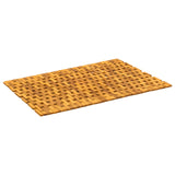 Bath Mats Natural 65 x 100 cm Solid Acacia Wood - Front View