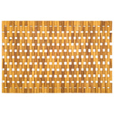 Bath Mats Natural 65 x 100 cm Solid Acacia Wood - Rear View