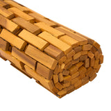 Bath Mats Natural 85 x 120 cm Solid Acacia Wood - Close-Up Angle
