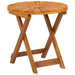 Bistro Table Natural Ø45 x 45 cm Solid Acacia Wood