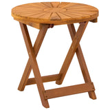 Bistro Table Natural Ø45 x 45 cm Solid Acacia Wood - 45-Degree Angle