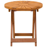 Bistro Table Natural Ø45 x 45 cm Solid Acacia Wood