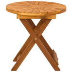 Bistro Table Natural Ø45 x 45 cm Solid Acacia Wood