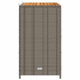 Cabinet Grey 70 x 50 x 87 cm Polyester and Roly Rattan - Rear View