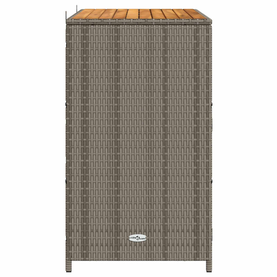 Cabinet Grey 70 x 50 x 87 cm Polyester and Roly Rattan