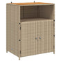 Cabinet Beige 70 x 50 x 87 cm Polyester and Roly Rattan