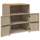 Cabinet Beige 70 x 50 x 87 cm Polyester and Roly Rattan