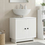 Bathroom Sink Cabinet UTRECHT White 59.5 x 31.5 x 59 cm