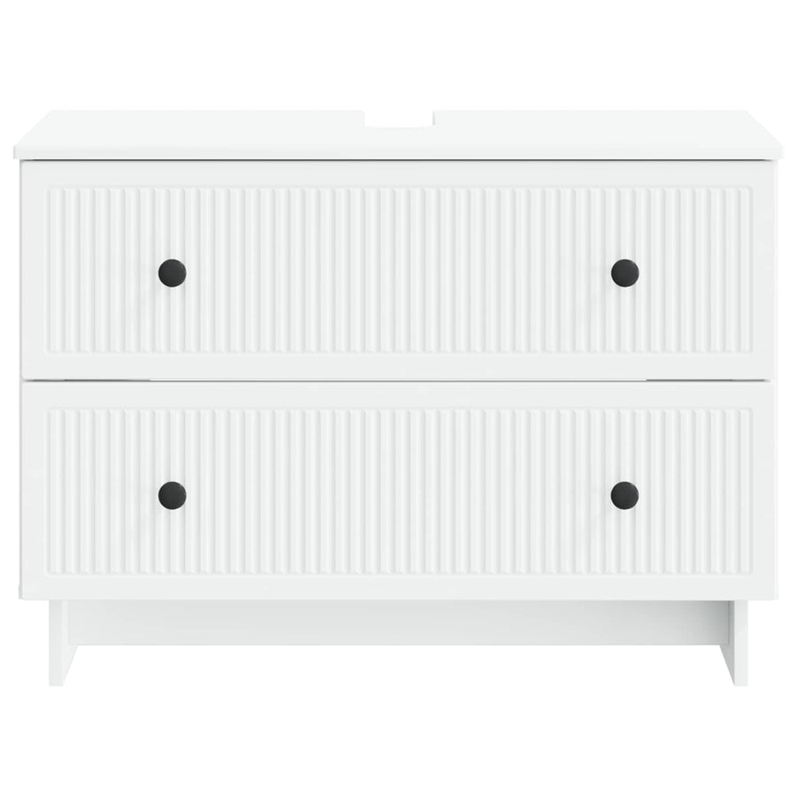 Bathroom Sink Cabinet EDE White 82 x 41 x 59 cm Engineered Wood