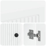 Bathroom Cabinet with Open Shelf EDE White 30 x 31 x 190 cm - Rear View