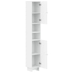 Bathroom Cabinet with Open Shelf EDE White 30 x 31 x 190 cm