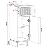 Bathroom Storage Cabinet EDE White 30 x 31 x 80 cm - Extra Image