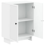 Bathroom Storage Cabinet EDE White 59.5 x 31 x 80 cm
