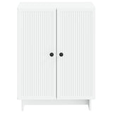Bathroom Storage Cabinet EDE White 59.5 x 31 x 80 cm - Side View