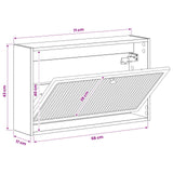 Wall-Mounted Shoe Cabinet EDE 71 x 17 x 43 cm Engineered Wood