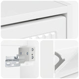 Wall-Mounted Shoe Cabinet EDE 71 x 17 x 86 cm Engineered Wood - Rear View