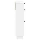 Shoe Cabinet EDE 78 x 24 x 103 cm Engineered Wood White - 45-Degree Angle