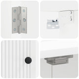 Dartboard Cabinet EDE White 52.5 x 10.5 x 53.5 cm - Rear View