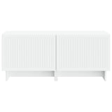 TV Cabinet White Engineered Wood
